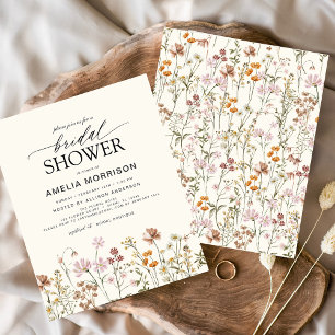 Orçamento Boho Chá de panela de flor selvagem