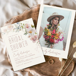 Orçamento Boho Chá de panela de flor selvagem
