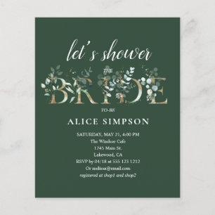 Orçamento Boho Eucalyptus deixa Chá de panela