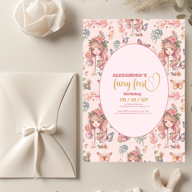 Orçamento Boho Fairy First Girl primeiro aniversar (Criador carregado)