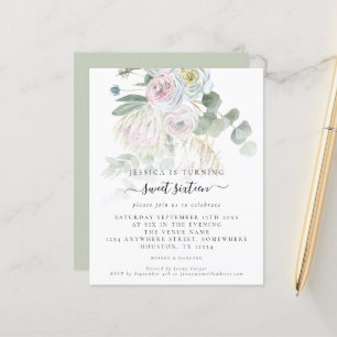 Orçamento Boho Floral Eucalyptus Doce Dezesseis C