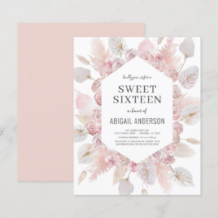 Orçamento Boho Sweet 16 Convite Moderno