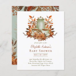 Orçamento Boho Terracotta Sage Tea Party QUALQUER 