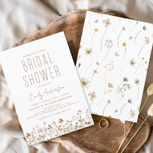 Orçamento Boho Wildflower Chá de panela Elegante