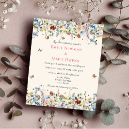 Orçamento Boho Wildflower Invitation