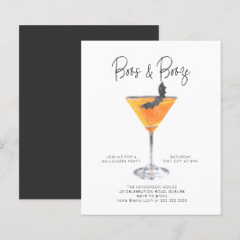 Orçamento Boos e Booze Coquetel do Dia das Bruxas