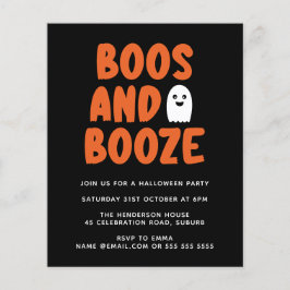 Orçamento Boos e Booze Cute Ghost Halloween Convid