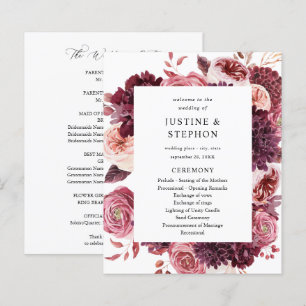 Orçamento Borgonha e Cerimônia de Casamento Pink 8