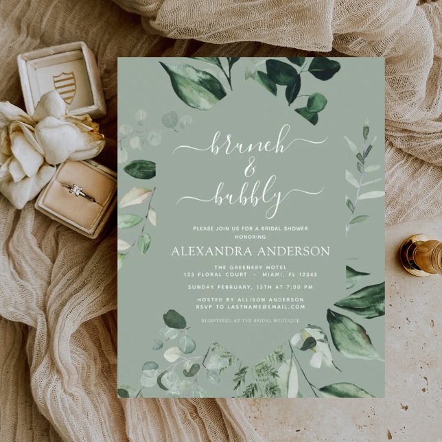 Orçamento Brunch e Chá de panela de Bubble Verde (Criador carregado)