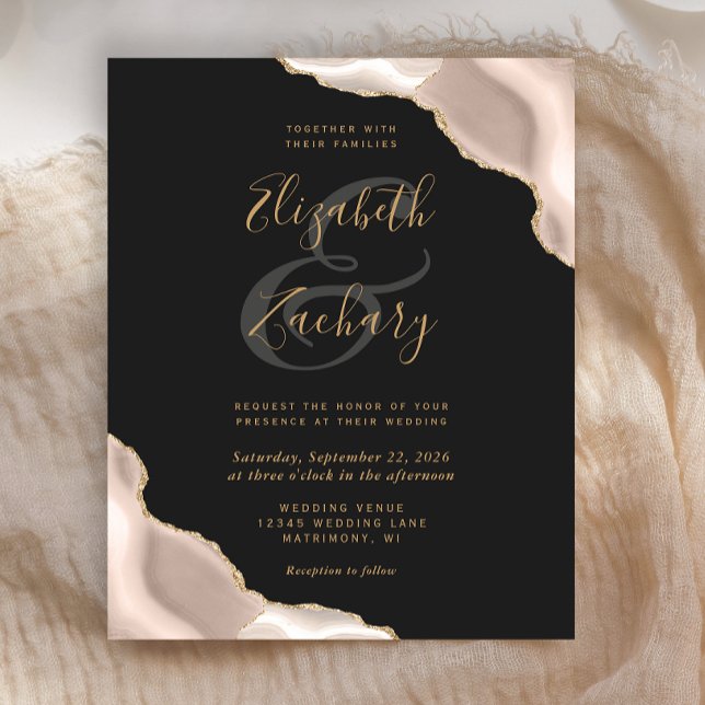 Orçamento Cantos de Ágata de Marfim Escuro Casamen (Criador carregado)