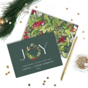 Orçamento Cartão de Natal corporativo de cor d'águ