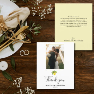 Orçamento Casamento Amarelo de Limão Obrigado Cart