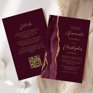 Orçamento Casamento Código QR Ágata Dourada Borgon