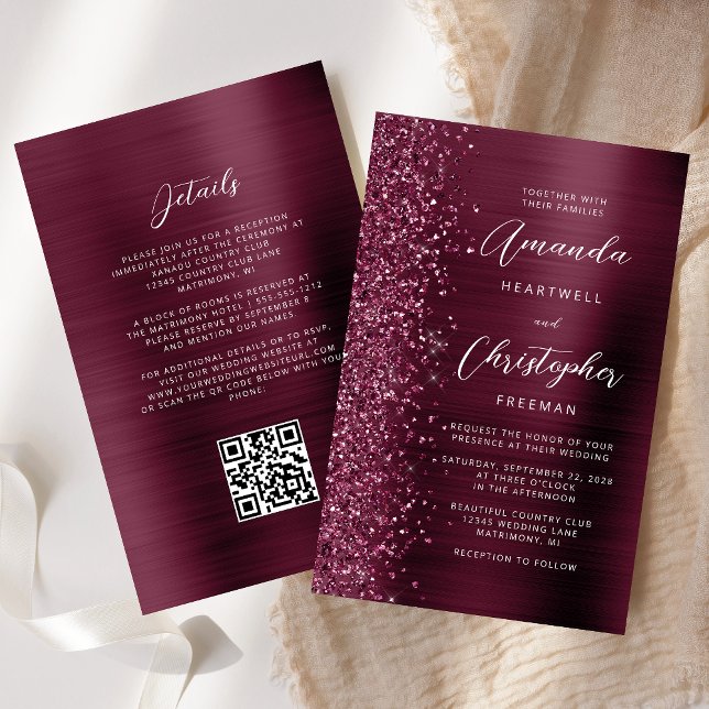 Orçamento Casamento Código QR Metal Cinzelado Borg (Criador carregado)