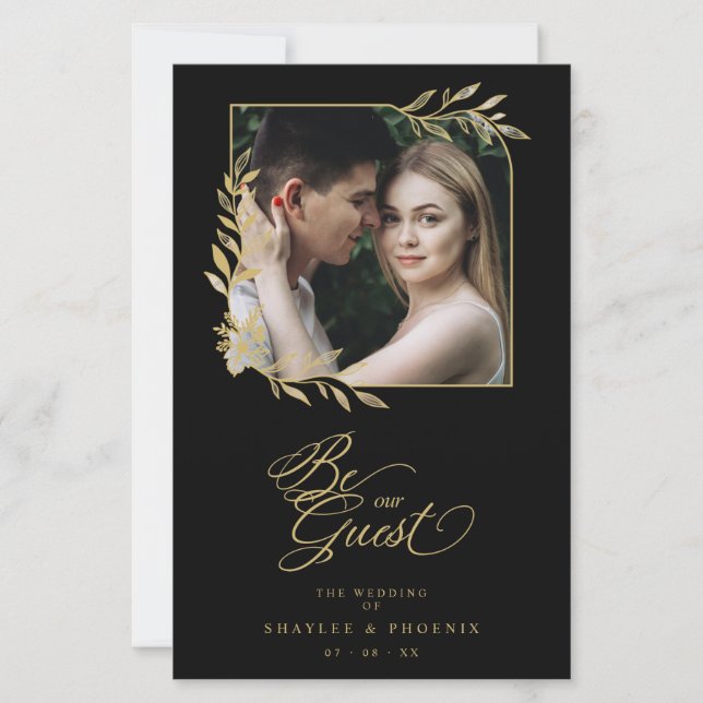 Orçamento Casamento Luxo Dourado Galhos Quadro Fot (Frente)