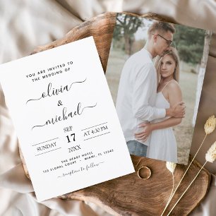 Orçamento Casamento Preto e Branco com Convite de
