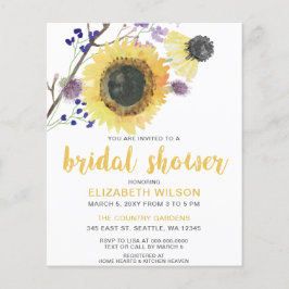 Orçamento Chá de panela de Girassóis