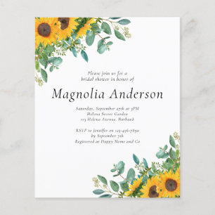 Orçamento Chá de panela de girassol