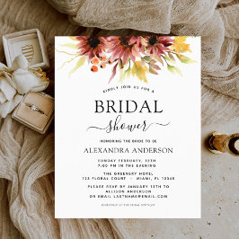 Orçamento Chá de panela de girassol Borgonha Flora