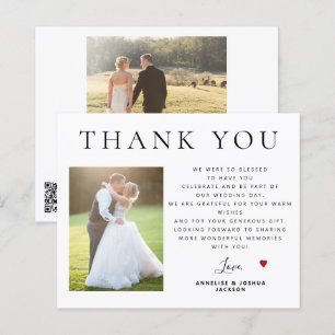 Orçamento CÓDIGO QR foto moderna casamento agradec