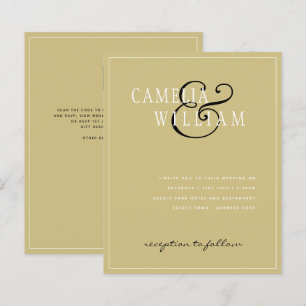 ORÇAMENTO Convite de Casamento Clássico Preto Dour