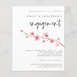 Orçamento Convite de Noivado com Flor de Cerejeira