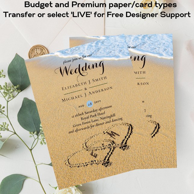 Orçamento Corações de Praia Tropicais no Invit de  (Criador carregado)