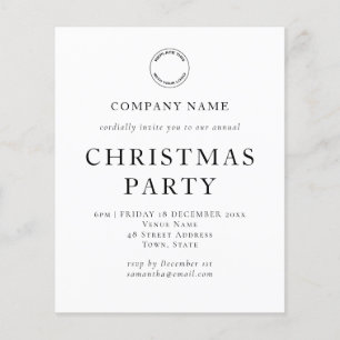 Orçamento Corporativo Texto Preto Branco Festa de 