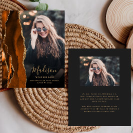 Orçamento de Anúncio de Formatura em Laranja Queim