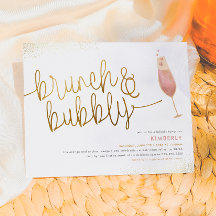 Orçamento de Brunch & Bubbly Champagne Chá de Noiv