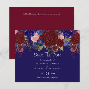 Orçamento de casamento com flores azuis elegantes
