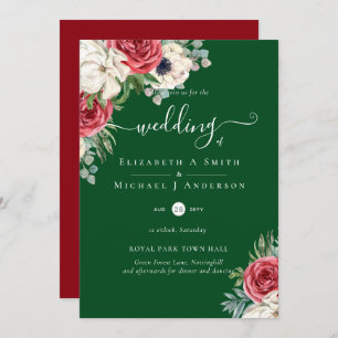 Orçamento de Casamento Floral Azul Branco Elegante