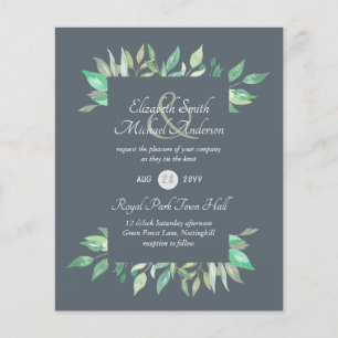 Orçamento de Convite para Casamento Verde Moderno