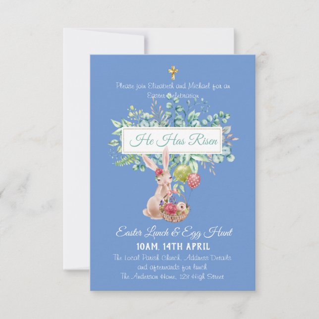 Orçamento de Convite para Páscoas Religiosa (Frente)