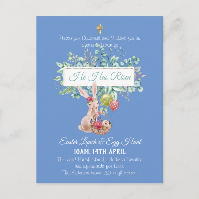 Orçamento de Convite para Páscoas Religiosa (Frente)