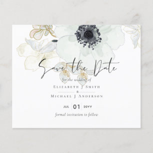 Orçamento de Data de Salvamento de Casamento Flora