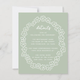 Orçamento de detalhes de casamento com coroa flora