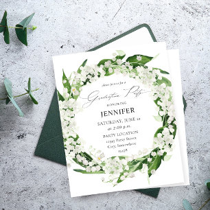 Orçamento de festa de formatura floral com lírio-d