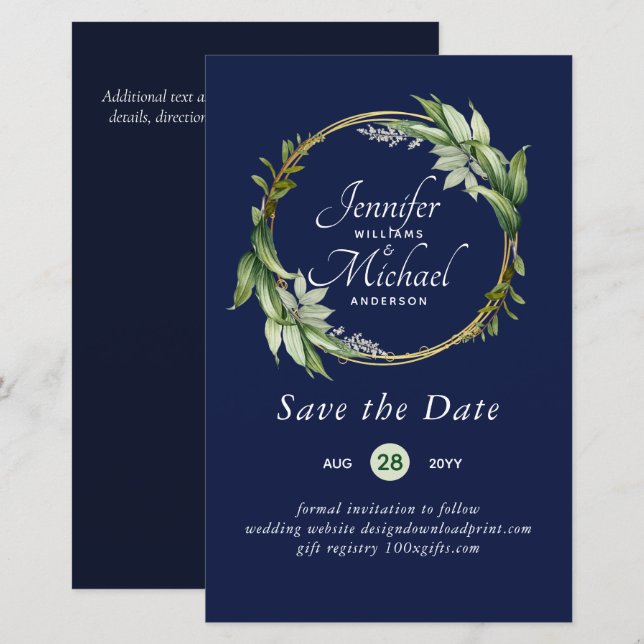 Orçamento de LeahG Salvar a Data Verde Terra Moder (Frente/Verso)