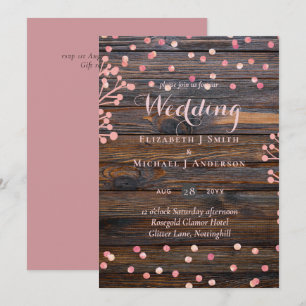 Orçamento de madeira rosa-rosa para Casamento DOUR