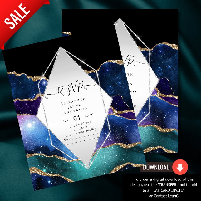 Orçamento de RSVP do AGATE GLITTER (Criador carregado)