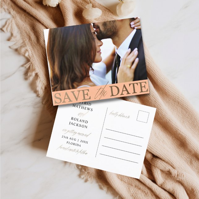 Orçamento de Save The Date Faux Dourado e Rosa  (Criador carregado)