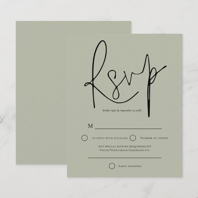 Orçamento de Script de Resposta de Casamento em Ve (Frente/Verso)