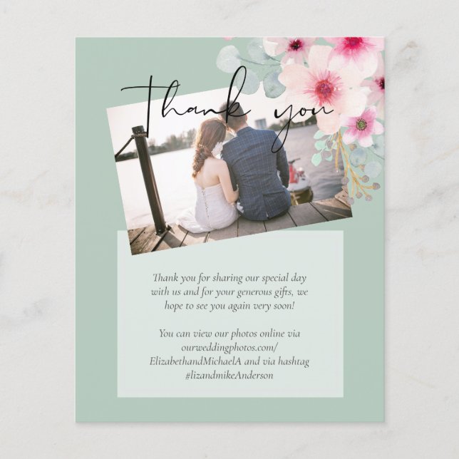 Orçamento de Script Floral de Casamento Floral de  (Frente)