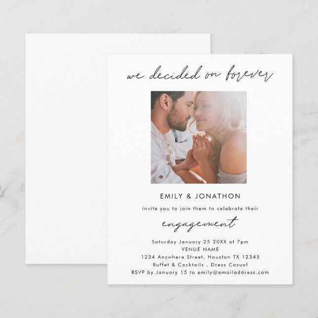 Orçamento Decidido Na Festa de noivado De Fotos Pa (Frente/Verso)