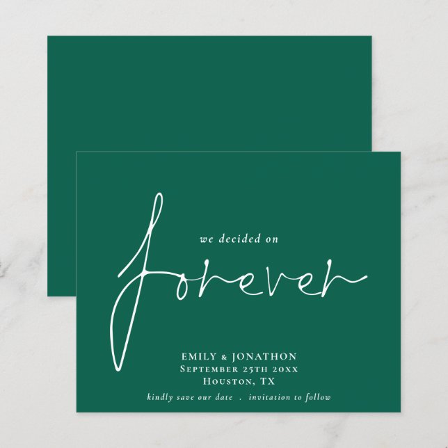 Orçamento Decidimos para o Forever Emerald Salvar  (Frente/Verso)