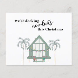 Orçamento Deck Novo Deck Feriado Cartão de Mudança