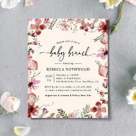 Orçamento Delicar Bebê Floral Rosa Rosa Brunch Con