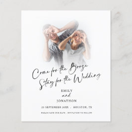 Orçamento Divertido Vem Para Booze Foto Salvar Dat