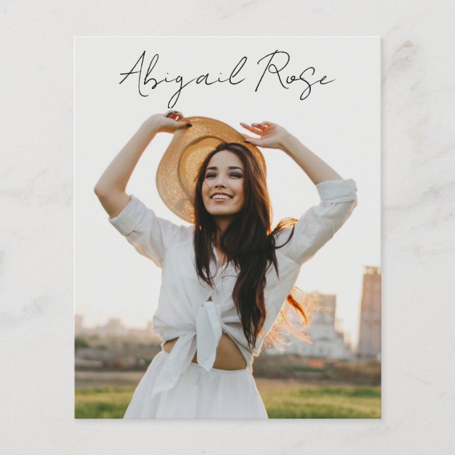 Orçamento do Cartão com fotos de Formando de Fotog (Frente)